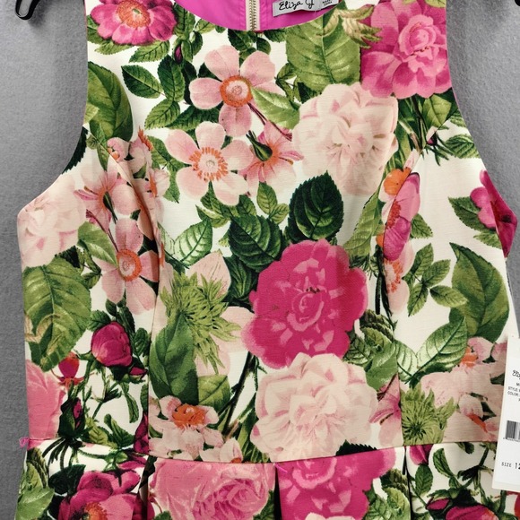 NWT J. Crew Dress Women's XS Long Sleeve Red/Coral Stretch Back Zip Classic - Picture 2 of 10